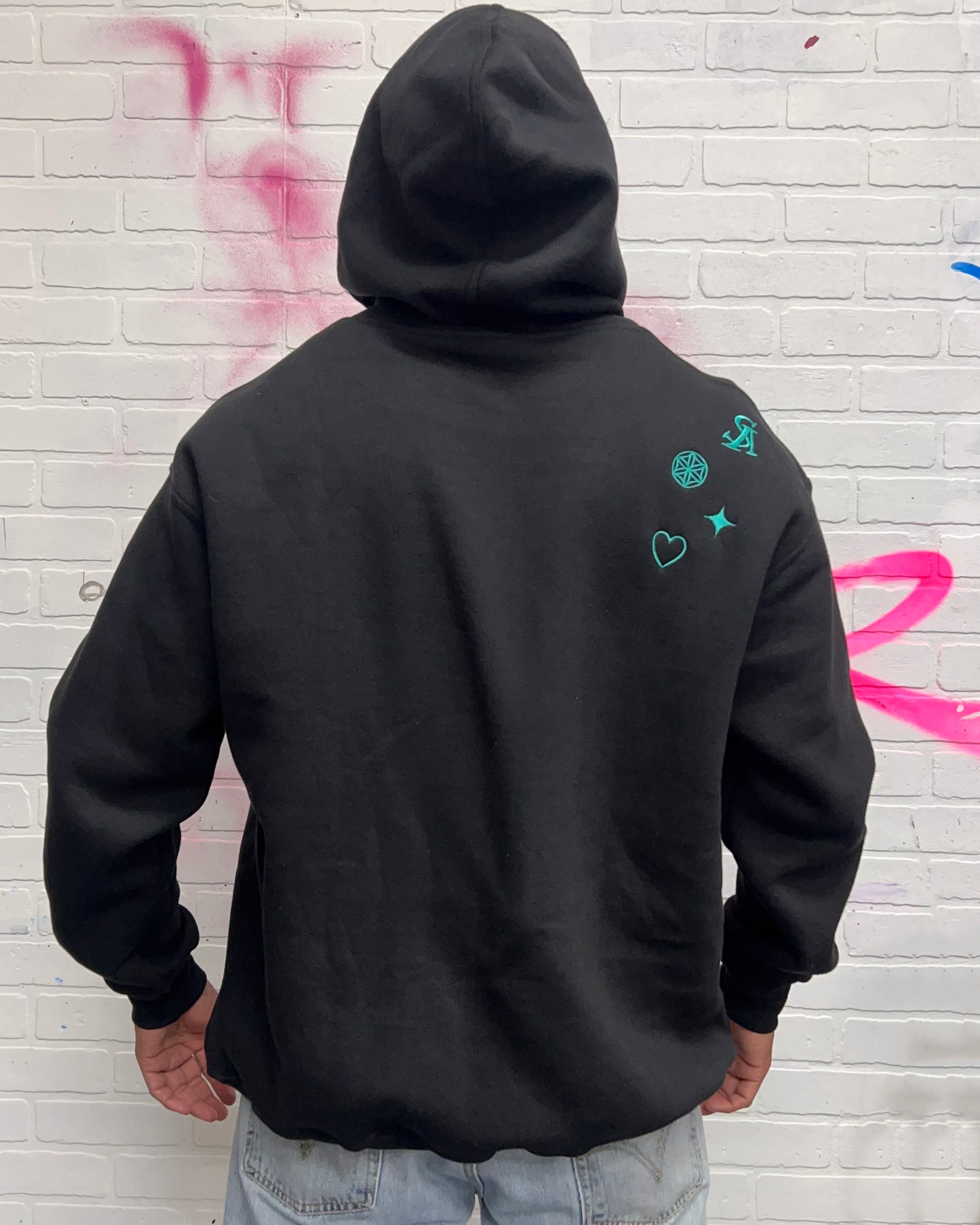 Heart Rays Logo Hooded Sweatshirt by SPAR