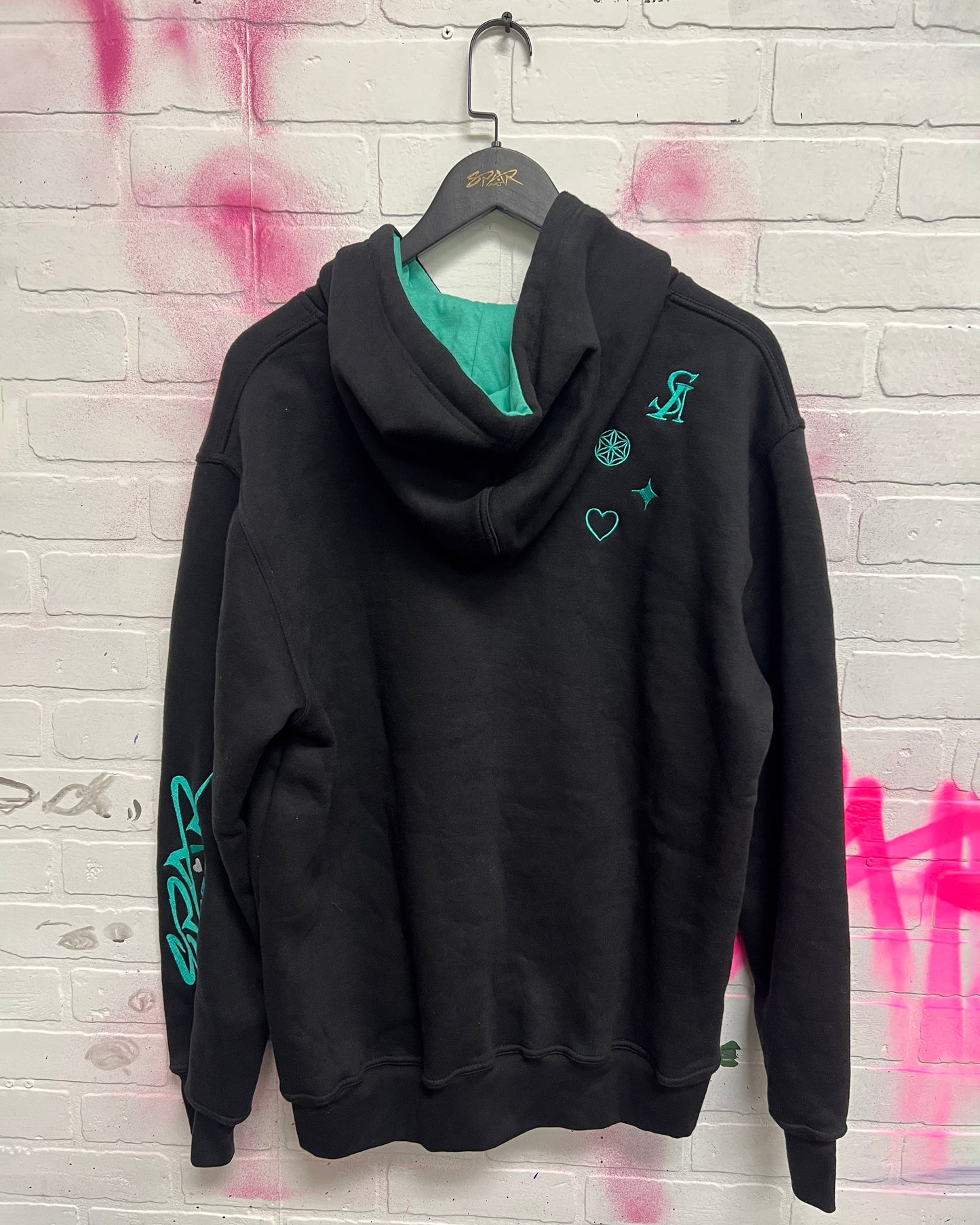 Heart Rays Logo Hooded Sweatshirt by SPAR