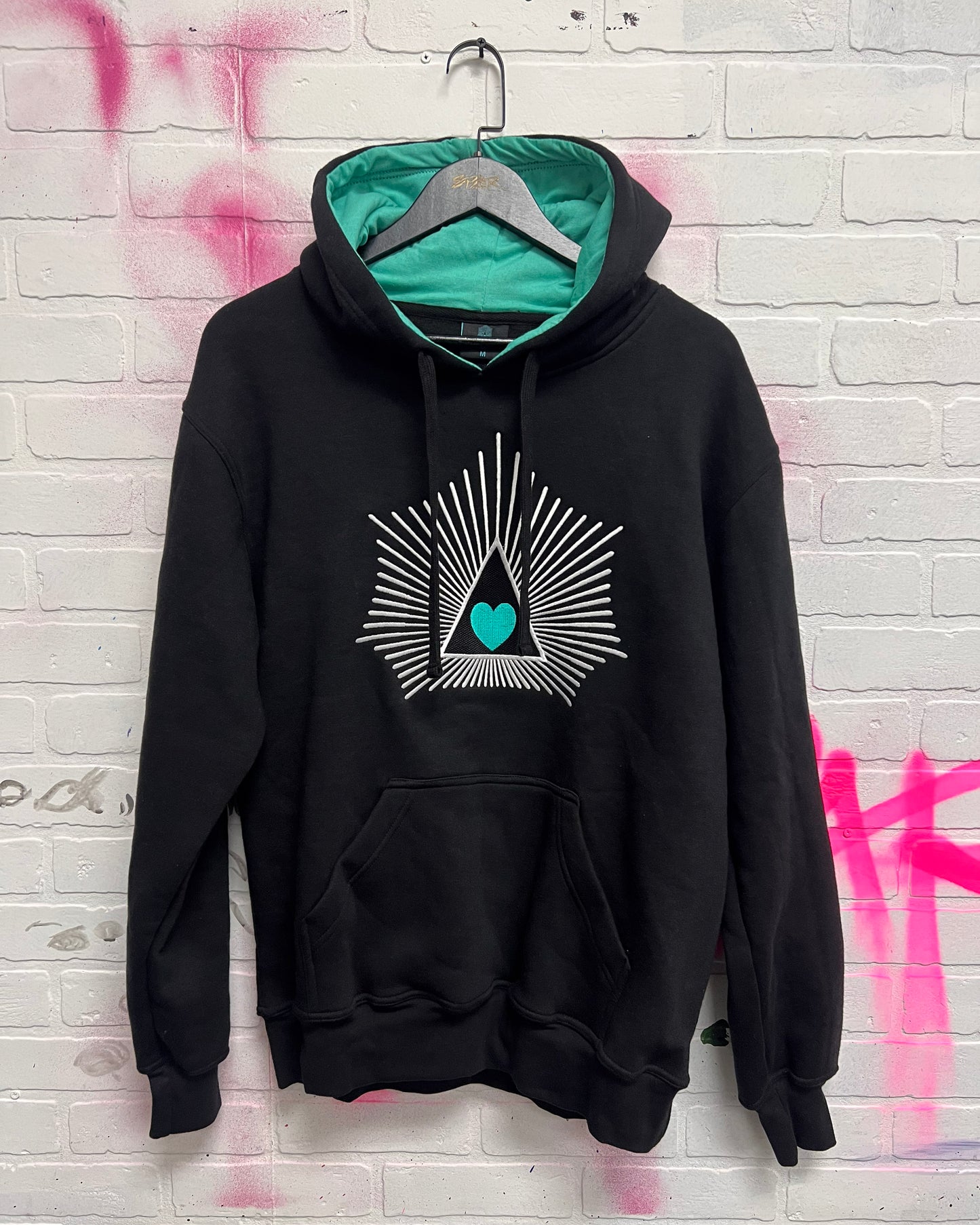 Heart Rays Logo Hooded Sweatshirt by SPAR