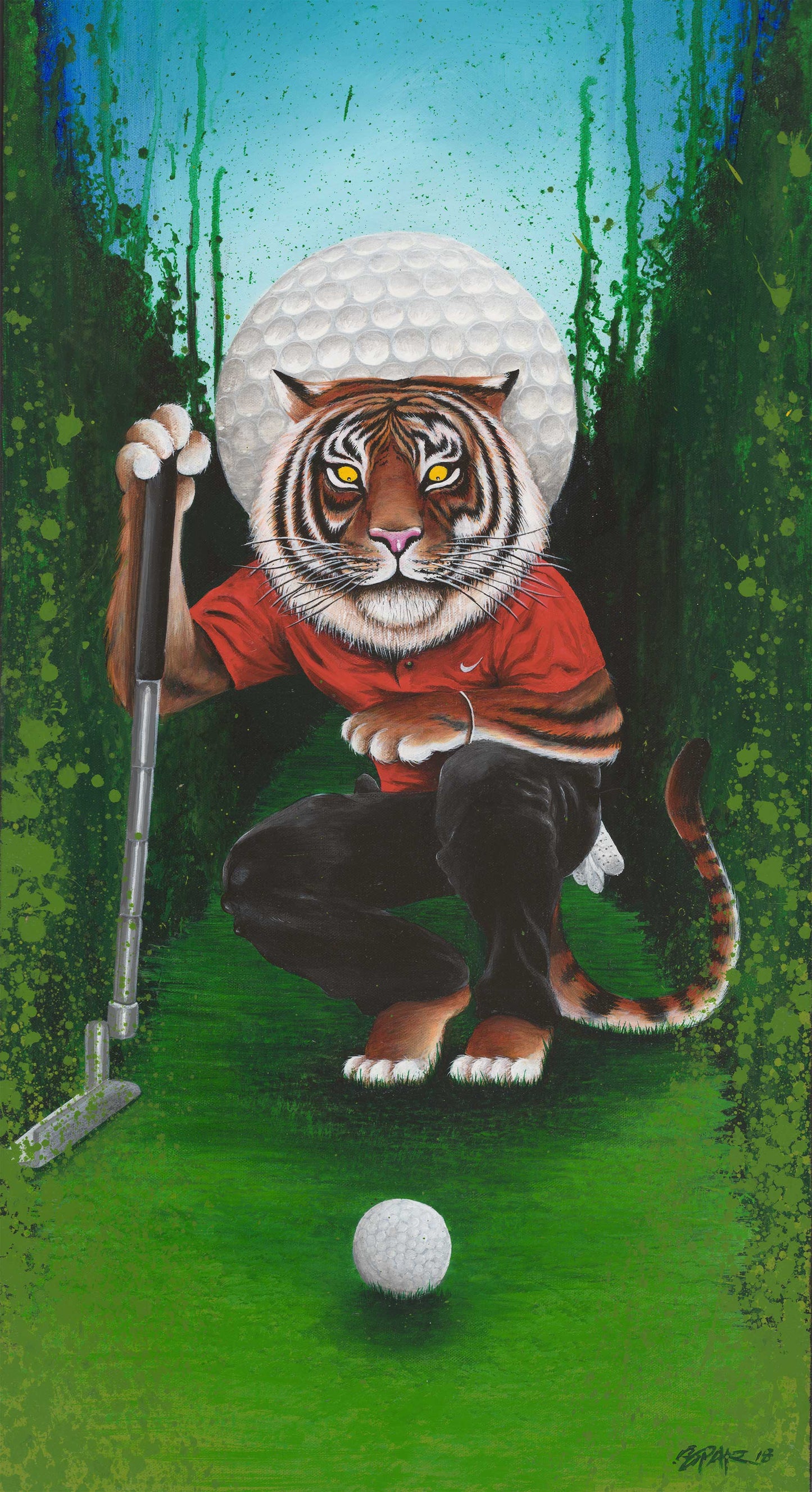 Crouching Tiger Putting Birdie 2018